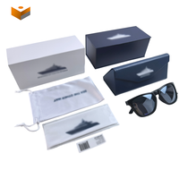 Coffret de lunettes en carton magnétique haut de gamme avec couvercle rabattable, personnalisable, pour lunettes de soleil et cadeaux