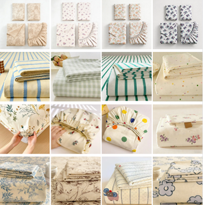 Juego <span class=keywords><strong>de</strong></span> Sábanas 100% Algodón, Tamaño Queen, Percal, Frescas, Transpirables, Cómodas, Diseño Floral, para Cama - Product Image 5