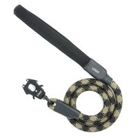 Laisse de chien tactique robuste pour animaux de compagnie avec mousqueton pivotant à dégagement rapide, laisse de montagne solide pour l'escalade