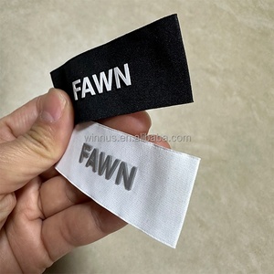 Tùy Chỉnh Matte Bóng Silicone Cao Su 3D Logo Áo Phù Hợp Với Hàng May Mặc Nhãn Sang Trọng Cotton Cổ Thẻ Dệt Áo Sơ Mi Quần Áo Ham Tag Nhãn - Product Image 2