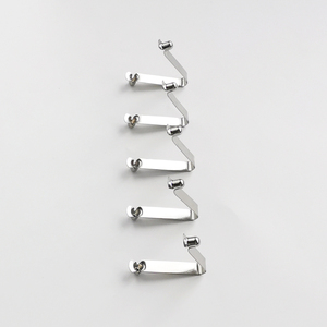 Nhà Máy Trực Tiếp 65Mn Niken Mạ Mùa Xuân Ống Thép Khóa Pin V Shape Đúp Push Button Mùa Xuân <span class=keywords><strong>Clip</strong></span> - Product Image 2