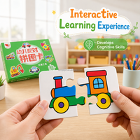 Cartas de Jogo Personalizadas em Quebra-Cabeça para Crianças, Cartas de Quebra-Cabeça de Transporte para Crianças, Cartões de Correspondência de 2mm de Espessura, Brinquedo Educacional, Serviço OEM