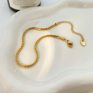 <span class=keywords><strong>Cavigliera</strong></span> estiva con catena a forma di cavolfiore, gioielli in acciaio inossidabile placcato oro 18K, accessorio regalo per la migliore amica. - Product Image 5
