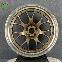 عجلات TJ المصنوعة يدويًا متعددة الأذرع من قطعتين 5x112 5x120 5x130 5x114.3 جنوط سيارات سباق 18 19 20 21 بوصة لكاديلاك وبي إم دبليو