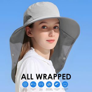 Cappello da pesca sportivo all'aperto Premium per uomo e donna collo staccabile con patta UPF 50 + protezione UV visiera cappello da sole - Product Image 4