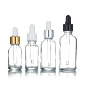 투명 10ml 15ml 30ml 100ml 에센셜 오일 디스펜서 병 헤어 오일 점안제 팩 100pcs 최소 주문 골드 스포이드 - Product Image 4