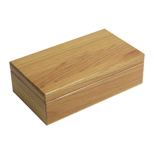 Eudr bán sỉ tùy chỉnh làm bằng tay rõ ràng véc ni laser logo sồi bản lề bằng gỗ túi trà hộp lưu trữ ngực - Product Image 1