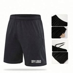 Men's Quick Dry Breathable Anti-Wrinkle Elastic Waist Solid Casual Sports Shorts 100% Polyester Stretch Velvet Custom Logo - Product Image 5
