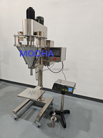 Machine de remplissage semi-automatique de poudre en acier inoxydable 200g pour flacons, sachets, thé et produits chimiques secs avec moteur haute précision