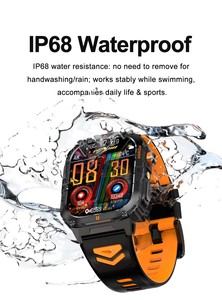 Montre connectée d'extérieur 2026YK12 avec écran carré de <span class=keywords><strong>2</strong></span>,0 pouces, suivi d'activité, batterie de 1000 mAh, étanche IP68, modes multisports - Product Image 5