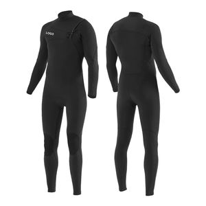 कस्टम लोगो छाती ज़िप 4/3 नियोप्रोन आर्टसूट आदमी लंबे सर्फ सूट आदमी के लिए उच्च लोच चूना पत्थर पूर्ण डाइविंग सूट - Product Image 1