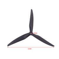Hélice LEKDRO 3 pales en fibre de carbone et nylon de haute qualité 1050 pour accessoires de drone FPV RC de 10 pouces, 16g, diamètre intérieur 5mm