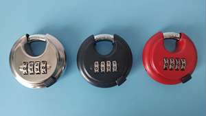 Fabriek Direct Messing Gelamineerd Pistool Slot Schijf Combinatie Vingerafdruk Hangslot Met Sleutel Ontgrendeling Manier Voor Verschillende Soorten Deuren - Product Image 5