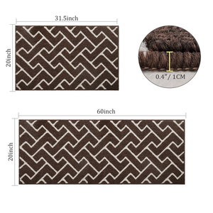 Alfombra de camino de cocina antideslizante de polipropileno superabsorbente, alfombrillas de cocina lavables suaves y <span class=keywords><strong>cómodas</strong></span> - Product Image 2