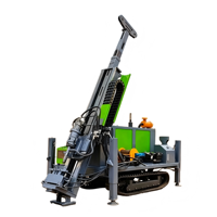 Foreuse d'exploration sur chenilles de 400 m avec télécommande sans fil, entièrement hydraulique, pour puits d'eau, pompe à boue de forage minier YJC XT-400L