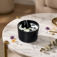 Vela Aromática de Lujo de Marca Privada, Hecha con Cera de Soya, en Frasco de Vidrio |   Juego de Regalo de Decoración para el Hogar con Logotipo y Empaque Personalizados al por Mayor