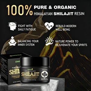 SIWEIDA Resine Shilajit Pure Himalaya Qualite Or 50g 60 <span class=keywords><strong>Acide</strong></span> Fulvique 85 Oligoelements Bio <span class=keywords><strong>Naturel</strong></span> Vegan Energie Complement - Product Image 5