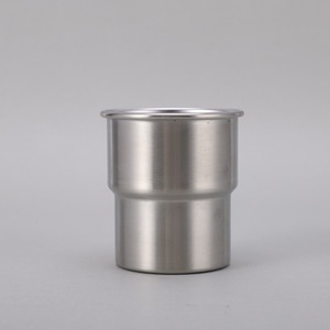 Stainless Steel Tumbler 8x6.3x8.5cm Simple Style Outdoor Camping <b>Cup</b> Coffee Beer <b>Cold</b> Drink Use - Product Image 1