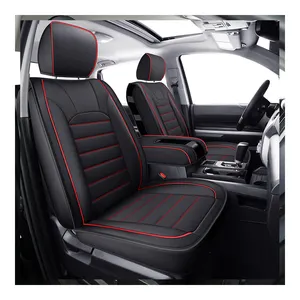 Customized Supplier Car Seat Cover Luxury Full Set Red For 2014-2021 Toyota Tundra