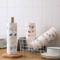 Rouleau de papier de cuisine en tissu absorbant gaufré réutilisable écologique de haute qualité