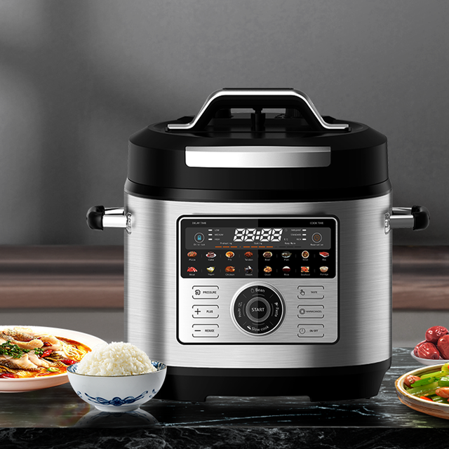 2025 New Style Stainless Steel Electric Pressure Cookers Multi-function Cooker Pressure 5L 6L Household Rice Cooker