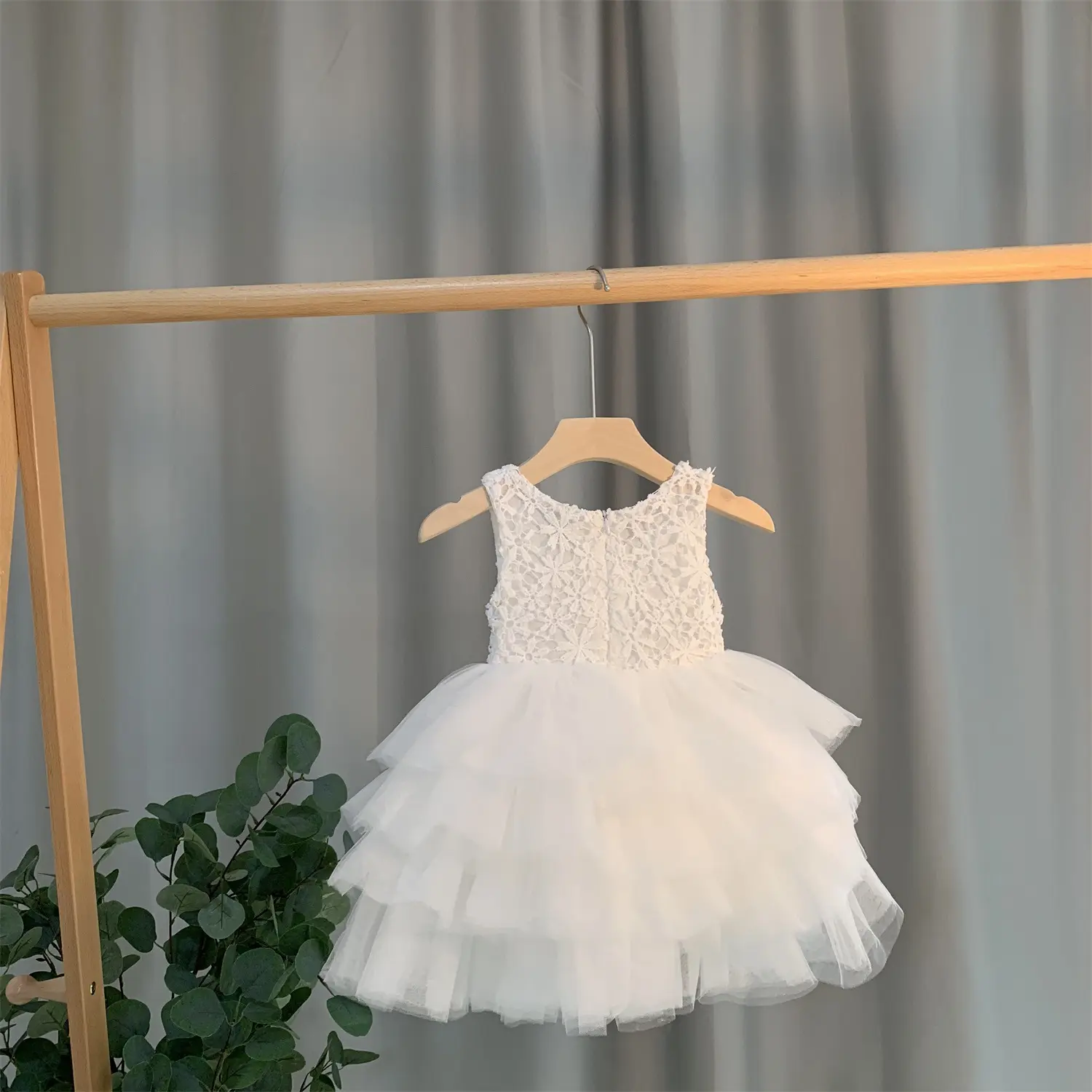 2021女の赤ちゃんノースリーブファッションOネックドレスプリンセススカート13歳の子供チュチュケーキミニドレススカート