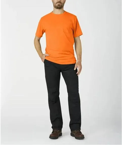 T-shirt à col rond pour hommes Coupe ample T-shirt à manches courtes et à poches décontractées - Product Image 2