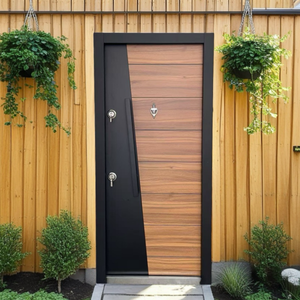 Puerta Exterior de Acero Blindada de Diseño de Seguridad, Precio Promocional, Puerta Principal Antirrobo - Product Image 6