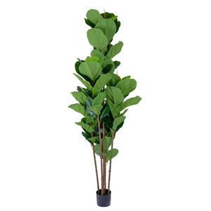 Figuier artificiel de feuille de violon de 6 pieds avec le cadeau extérieur d'intérieur de décor de pot en plastique - Product Image 1