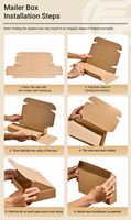 Boîte en papier jetable portable pour ensemble poulet frit, burger et frites, conception personnalisée pour emballage alimentaire de restaurant et de boissons