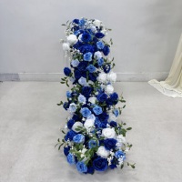 Décorations florales artificielles de luxe en soie blanche, style moderne de haute qualité pour lieux de mariage et fêtes
