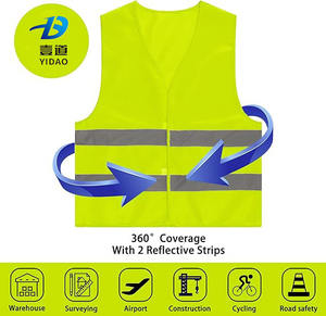 Gilets <span class=keywords><strong>de</strong></span> sécurité - Gilet haute visibilité 80g avec bandes réfléchissantes <span class=keywords><strong>Veste</strong></span> <span class=keywords><strong>de</strong></span> sécurité réfléchissante pour travaux en extérieur - Product Image 5