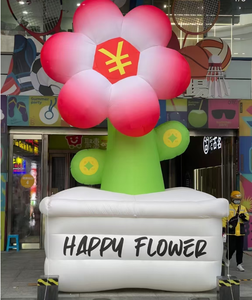 Xây dựng ngoài trời trang trí thường vụ hình dạng kích thước khác nhau đầy màu sắc hoa quảng cáo inflatables - Product Image 5