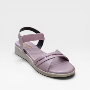 Ladies Pink Wedge <b>Sandals</b> Elegant Slingback Strap Open Toe Comfortable Soft Cushion Lightweight Fashion Shoes for Casual Daily - Product Image 1