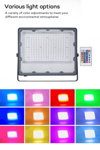 Lampe d'inondation LED RVB à prix d'usine rentable 20W à 300W télécommande étanche IP66 lampe en aluminium extérieure - Product Image 6