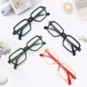 眼鏡スクエアメンズオリジナル高品質ユニークなアセテート光学フレーム手作りメガネアセテートアイウェア眼鏡フレーム
