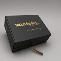 Cajas de Envío Corrugadas con Logotipo Personalizado Impreso en Dorado, Caja de Cartón para Envíos, Caja de Empaque para Cosméticos