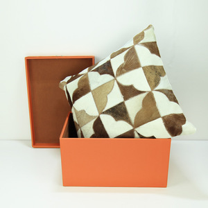 Thiết Kế Mới Bằng Gỗ Và Hộp Da Màu Cam Hộp Lưu Trữ Cổ Điển Bộ <span class=keywords><strong>3</strong></span> Hộp Trang Trí Gói Quà Giáng Sinh - Product Image 3