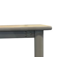 Table en bois moderne avec pieds en métal, simple, pour bibliothèque scolaire, lecture, bureau d'ordinateur