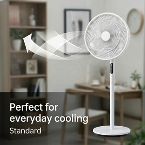 Ventilateur sur pied/ventilateur de table 2-en-1 de 16'', 45W, 3 vitesses, 6 pales en PP, 75 °   Oscillation, minuterie 9H, télécommande pour la maison/le bureau - Product Image 2