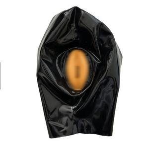 Sexy Fetisj Natuurlijke Latex Masker Kap <span class=keywords><strong>Vagina</strong></span> Pinhole Eye Mesh Met Echte Zip - Product Image 2