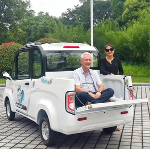 รถกระบะบรรทุกไฟฟ้าขับเคลื่อนล้อเดียว 60 โวลต์ ความเร็ว 45 กม./ชม. สำหรับการซื้อจำนวนมาก พร้อมกล้อง ที่นั่งหนัง กล่องเก็บสัมภาระ สำหรับถนนในเมือง - Product Image 5