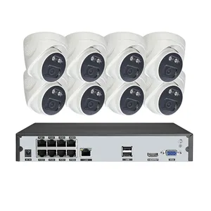 HD 1080P ev güvenlik IP kamera kablolu Video açık CCTV POE bebek Pet monitör ses kayıt NVR sistemi kitleri