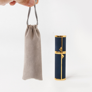 Botellas de Perfume de cuero de lujo para hombre y mujer, botella de viaje rellenable, <span class=keywords><strong>atomizador</strong></span>, minisoporte para Perfume - Product Image 4