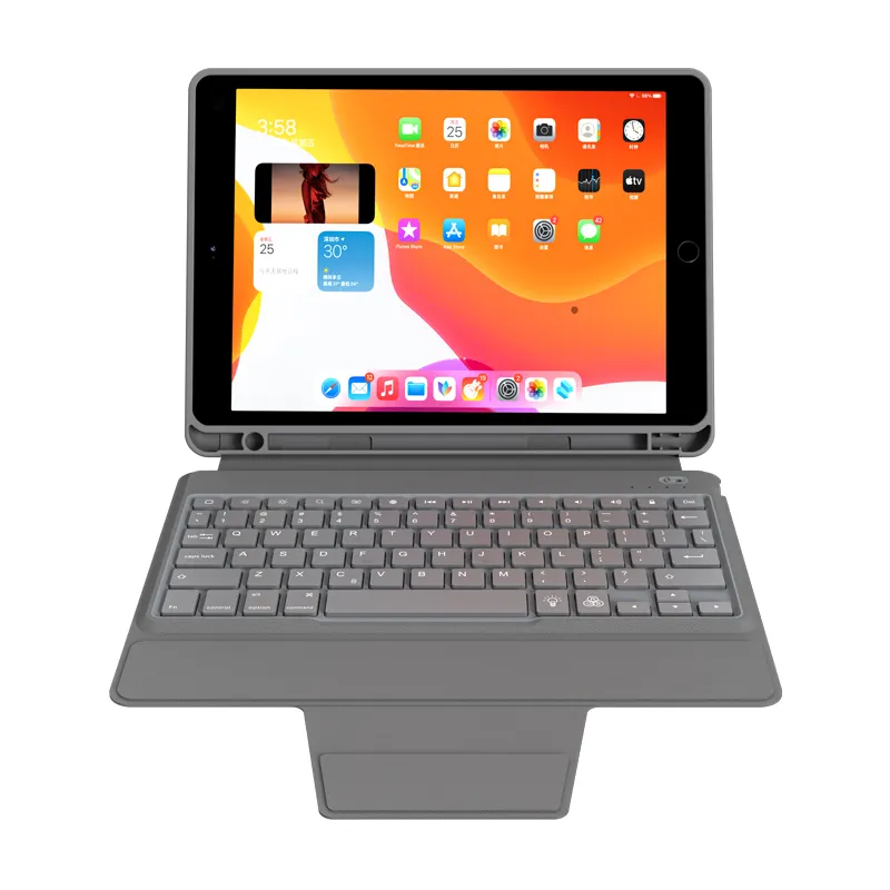 YiLing BEST price delicate business case with keyboard for iPad 9/8/7 (10.2") air (10.5 ")