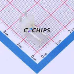 HDGC3961WR-2P-2 Wire-to-Board Pin Header Bent Lead Through Hole,P=3.96mm Connector 1x2P 3.96mm Right Angle Insert 2P - Product Image 1