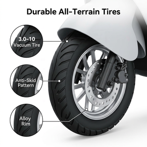 Scooter <span class=keywords><strong>électrique</strong></span> Citycoco 400W 45 km/h, moto <span class=keywords><strong>électrique</strong></span> à deux roues avec pédales pour la conduite en ville - Product Image 4