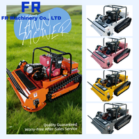 Robot tondeuse puissant et compact, largeur de coupe 80cm 100cm 120cm, télécommandé, sur chenilles, tondeuse à fléaux