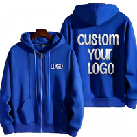 Hoodie Resleting Penuh Warna Polos Khusus Musim Dingin, Sweatshirt Kasual Berat dengan Tali Serut, Jogger Unisex Ukuran Besar untuk Olahraga Pria Wanita
