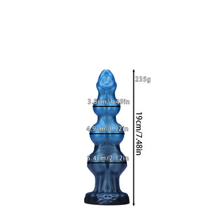 Monster Dildo & Anal Plug Huge XXL Silicone Fantasy Animal Shape Suction Cup <b>Women</b> Sex <b>Toy</b> Realistic Soft Mixed-Color Flexible - Product Image 6